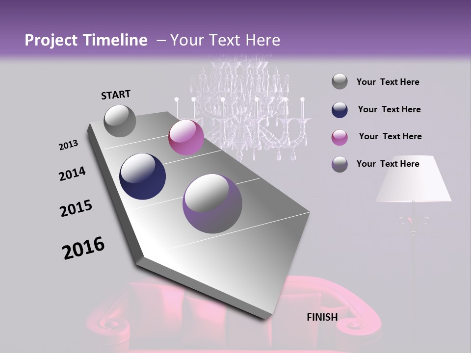 Pink Couch PowerPoint Template