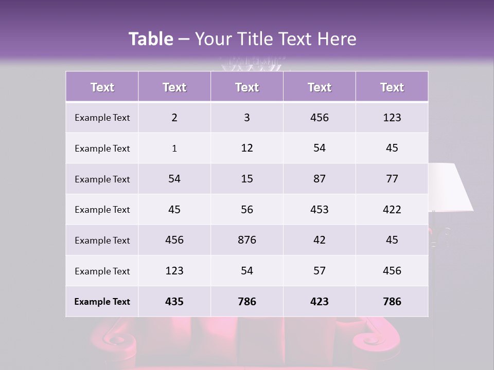 Pink Couch PowerPoint Template