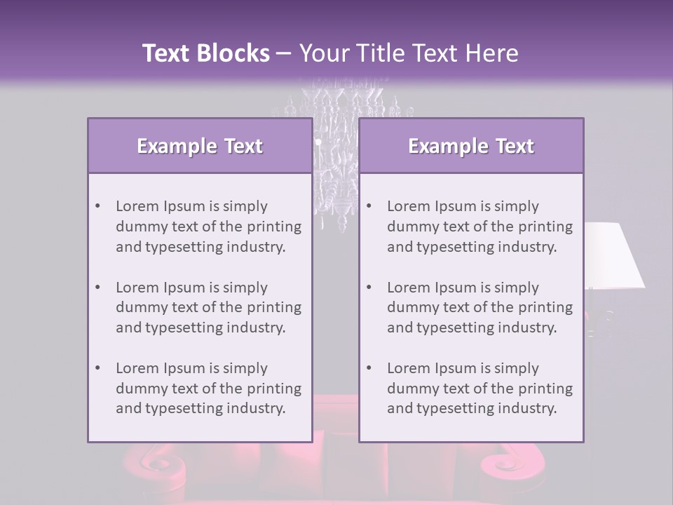 Pink Couch PowerPoint Template