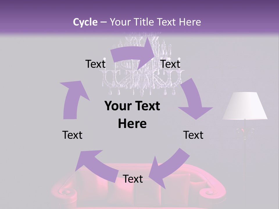 Pink Couch PowerPoint Template