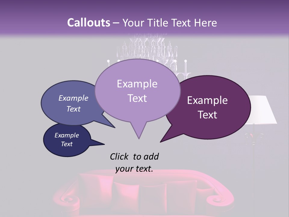 Pink Couch PowerPoint Template