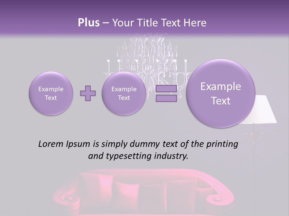 Pink Couch PowerPoint Template