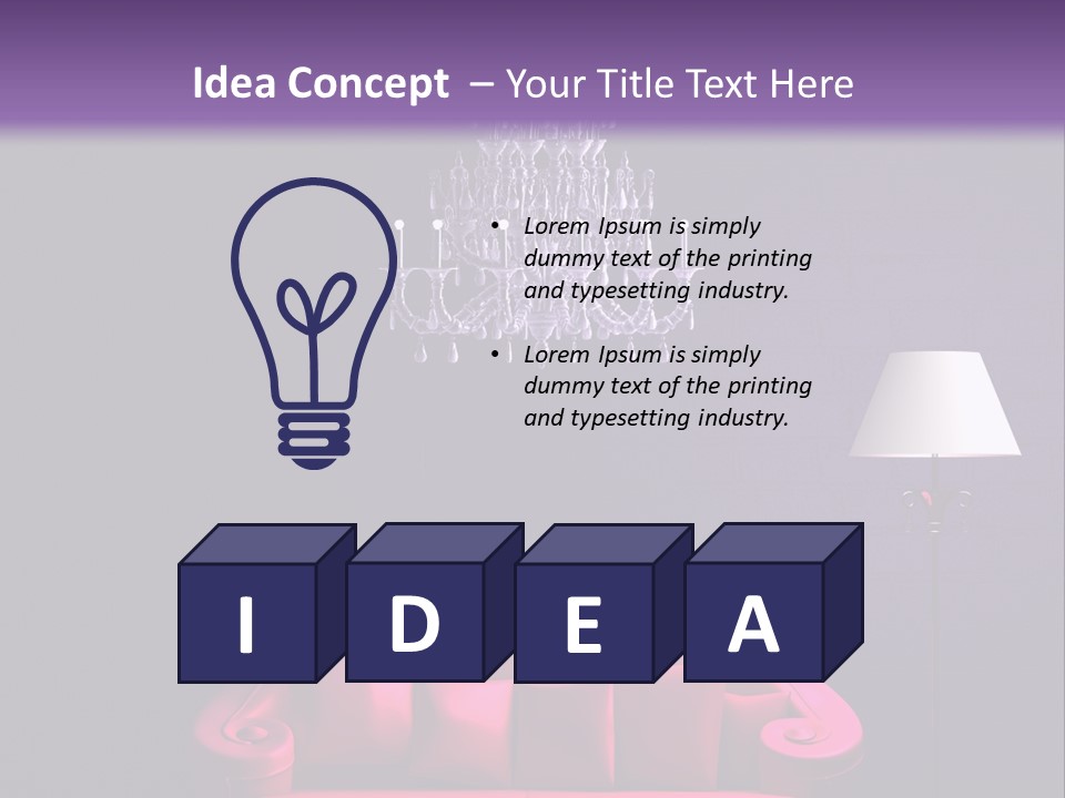 Pink Couch PowerPoint Template