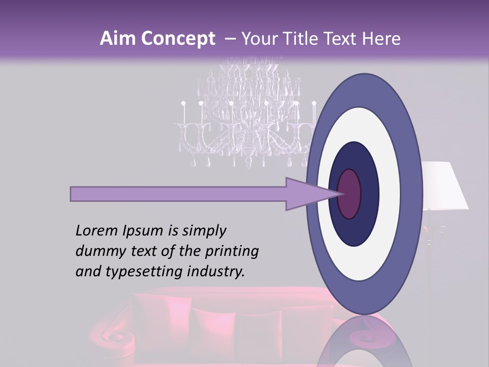 Pink Couch PowerPoint Template