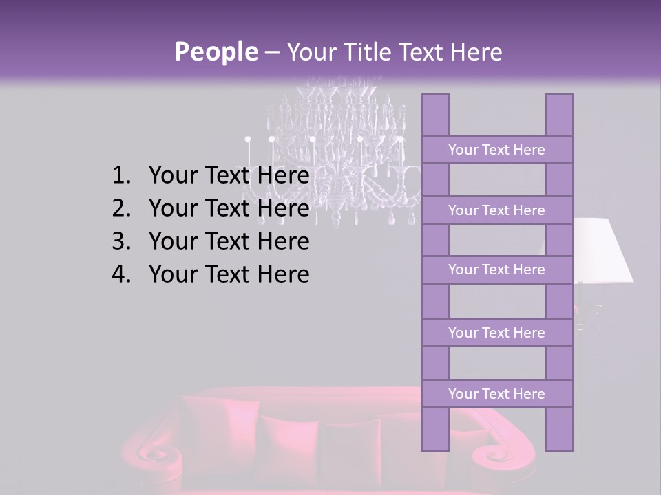 Pink Couch PowerPoint Template