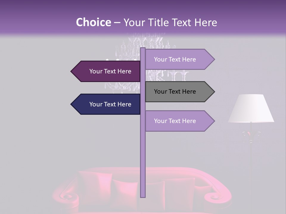 Pink Couch PowerPoint Template