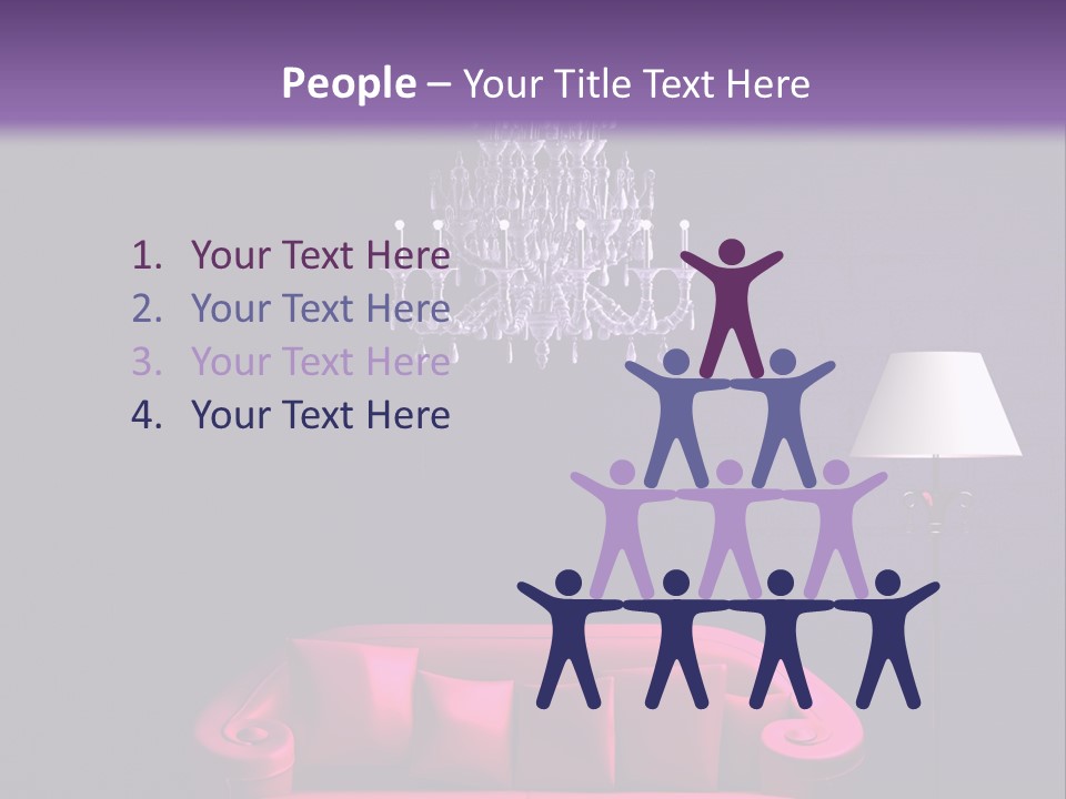 Pink Couch PowerPoint Template