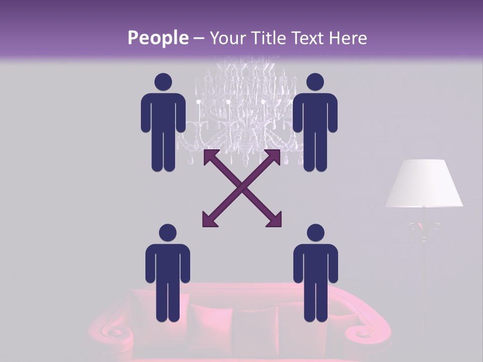 Pink Couch PowerPoint Template