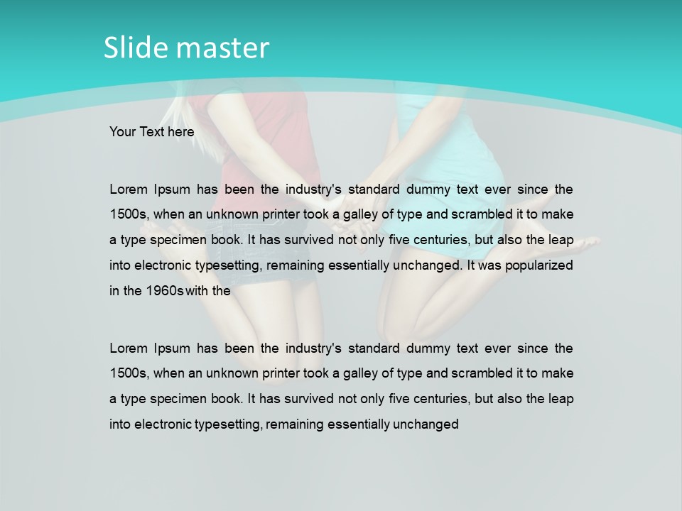 Levitation Human Lifestyle PowerPoint Template