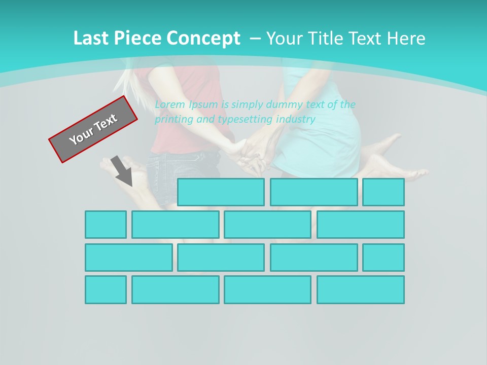 Levitation Human Lifestyle PowerPoint Template
