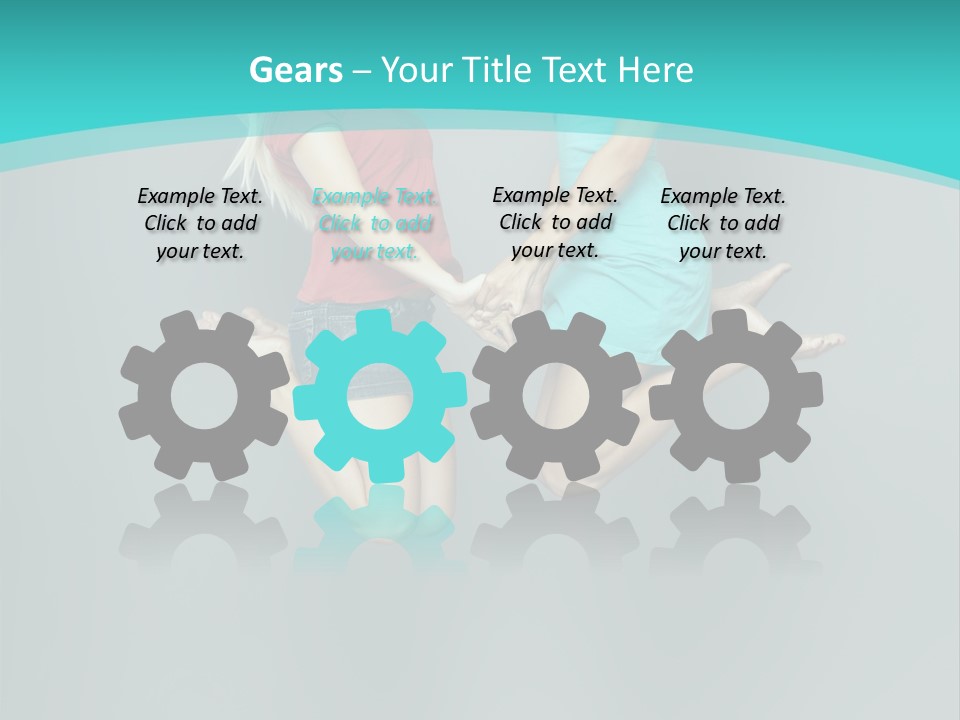 Levitation Human Lifestyle PowerPoint Template