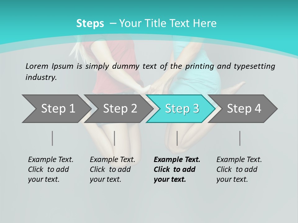 Levitation Human Lifestyle PowerPoint Template