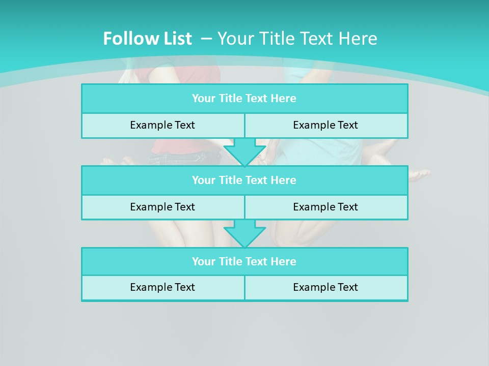 Levitation Human Lifestyle PowerPoint Template