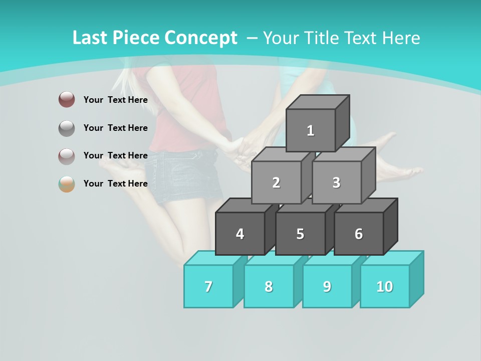 Levitation Human Lifestyle PowerPoint Template