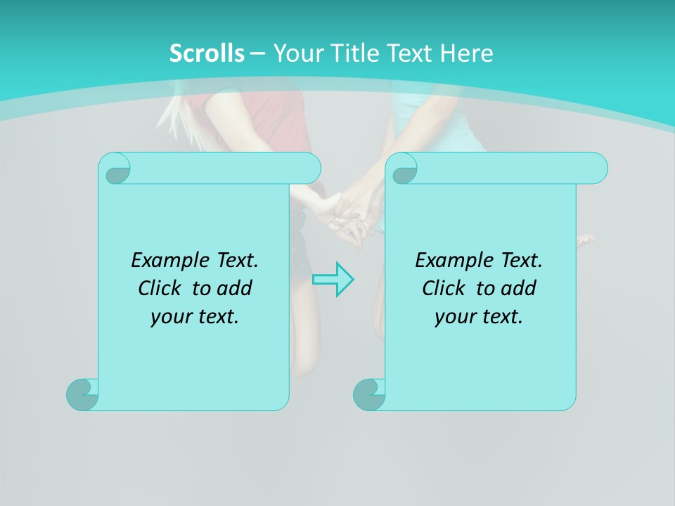 Levitation Human Lifestyle PowerPoint Template