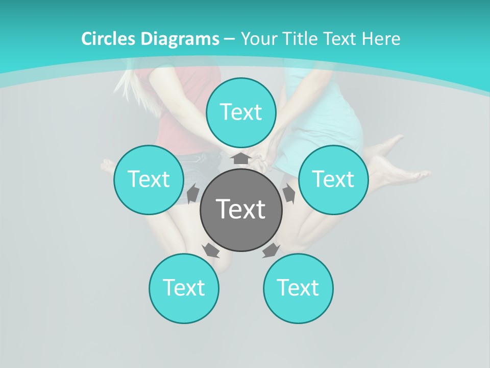 Levitation Human Lifestyle PowerPoint Template