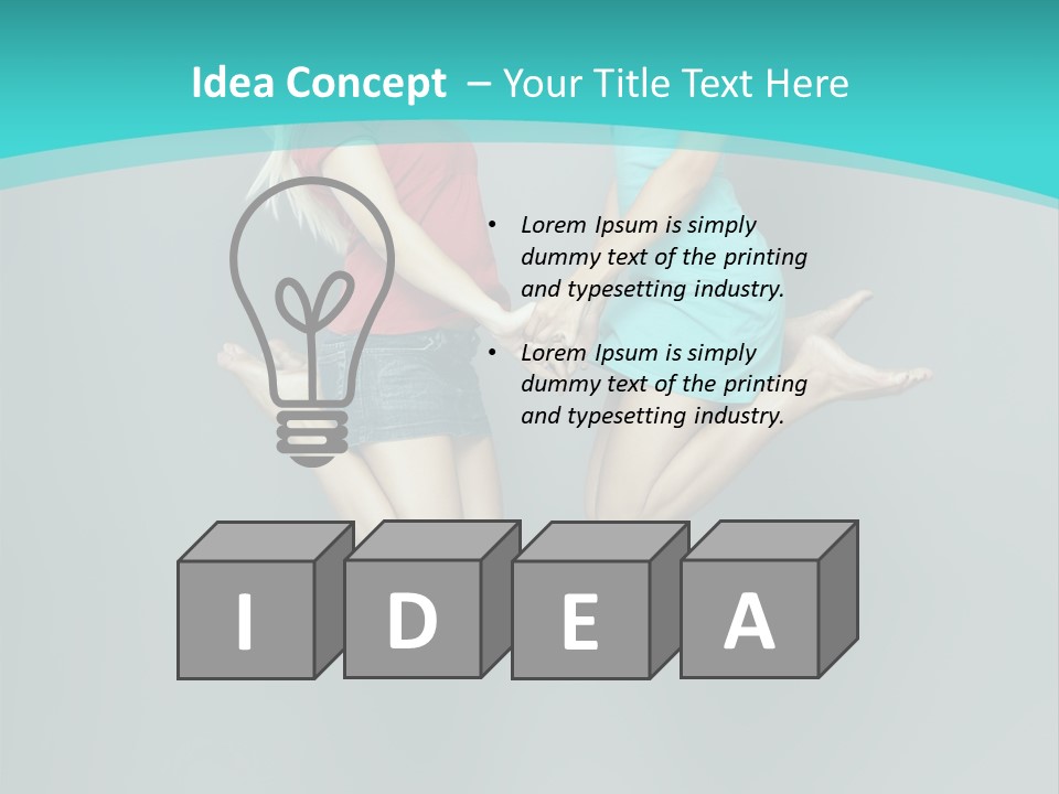 Levitation Human Lifestyle PowerPoint Template