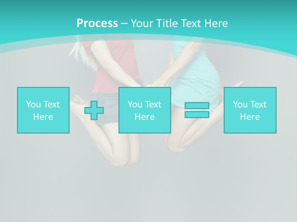 Levitation Human Lifestyle PowerPoint Template