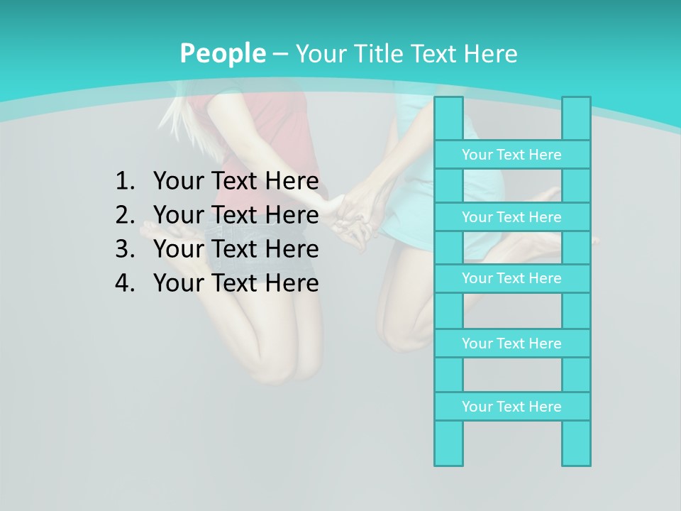 Levitation Human Lifestyle PowerPoint Template