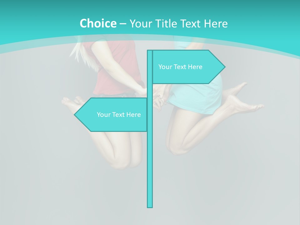 Levitation Human Lifestyle PowerPoint Template