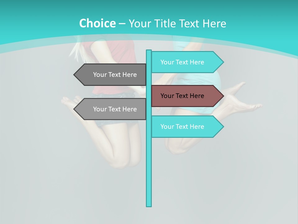 Levitation Human Lifestyle PowerPoint Template