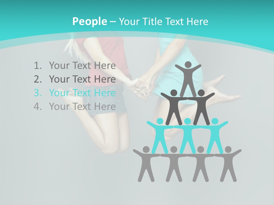 Levitation Human Lifestyle PowerPoint Template