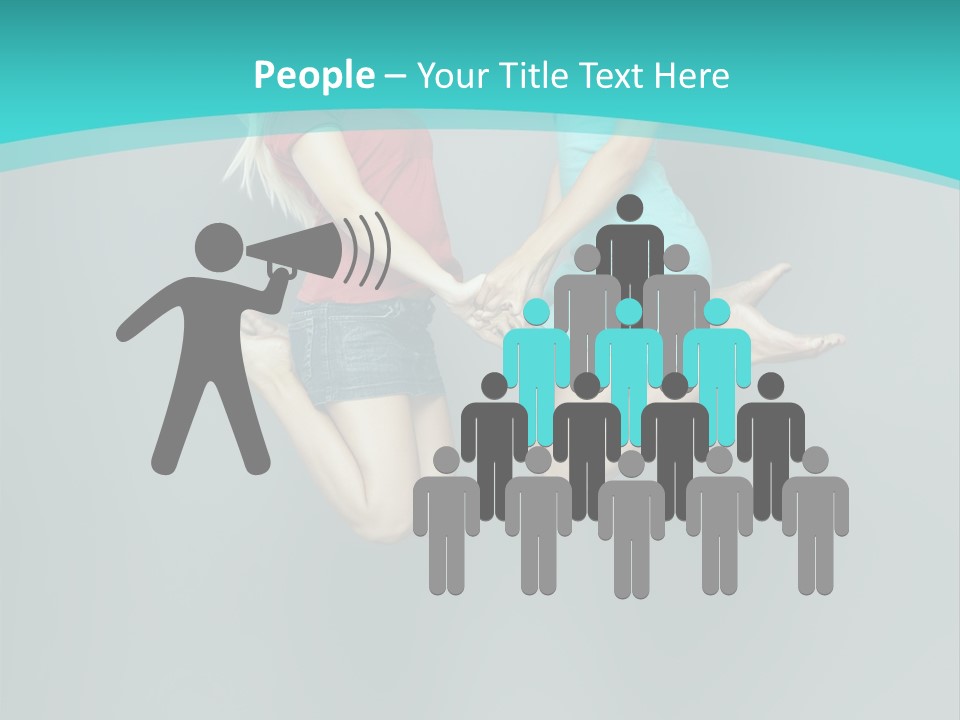 Levitation Human Lifestyle PowerPoint Template