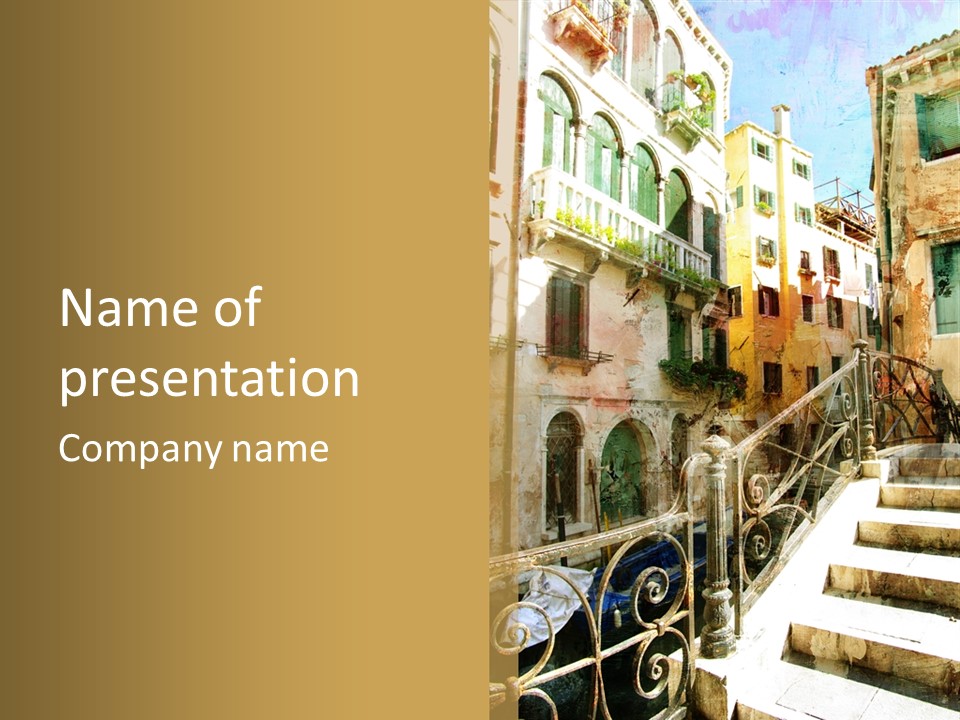 Grand Water Italy PowerPoint Template