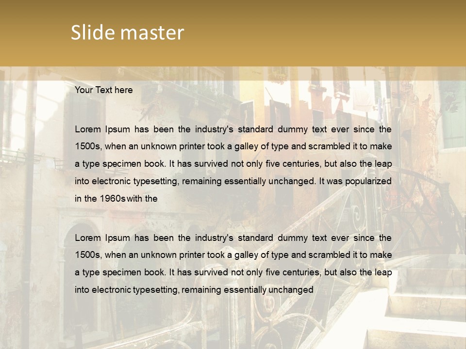 Grand Water Italy PowerPoint Template