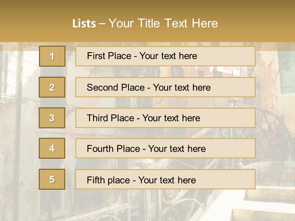 Grand Water Italy PowerPoint Template