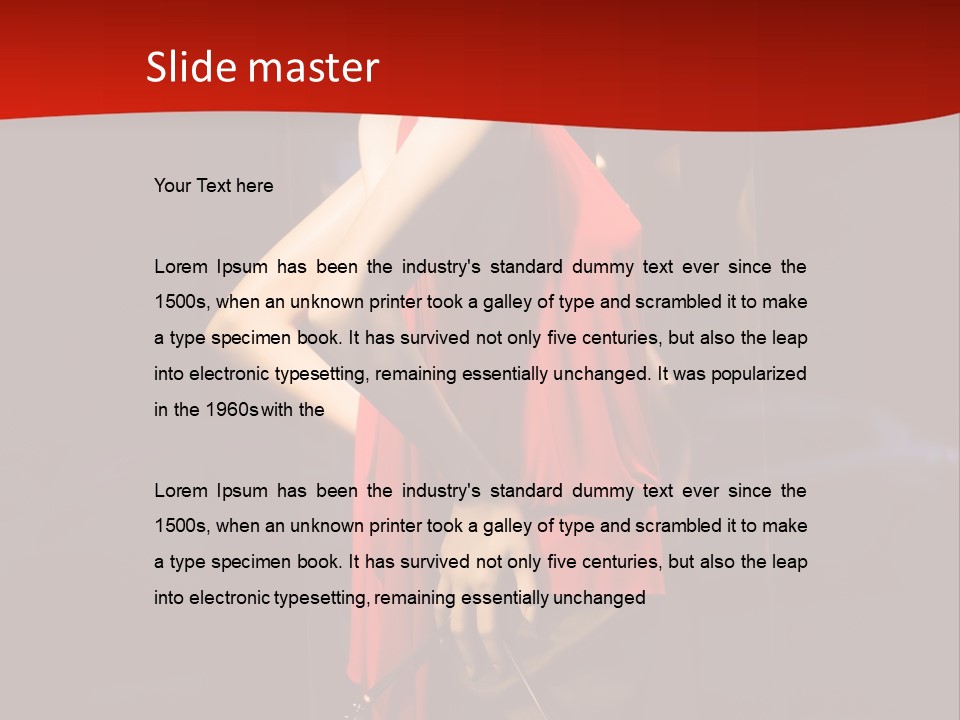 Shop Window Mannequins PowerPoint Template