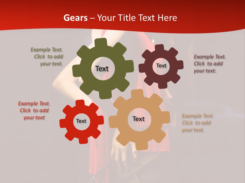 Shop Window Mannequins PowerPoint Template