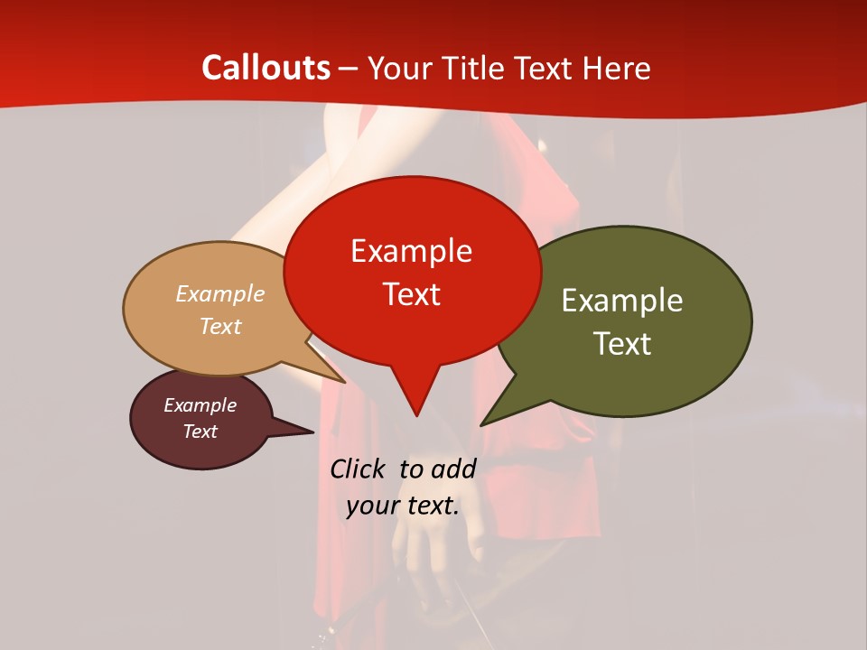 Shop Window Mannequins PowerPoint Template