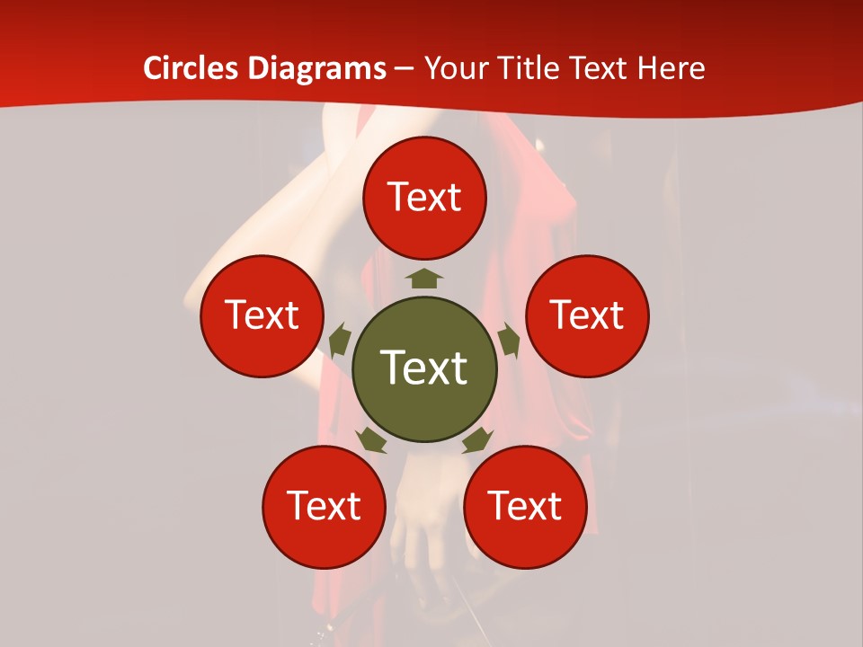 Shop Window Mannequins PowerPoint Template