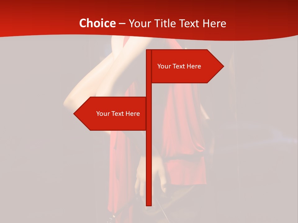 Shop Window Mannequins PowerPoint Template