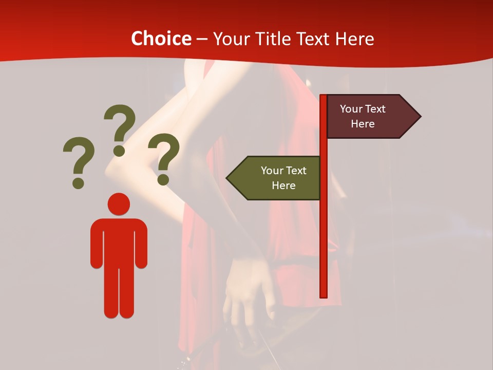 Shop Window Mannequins PowerPoint Template