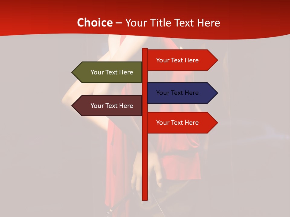 Shop Window Mannequins PowerPoint Template