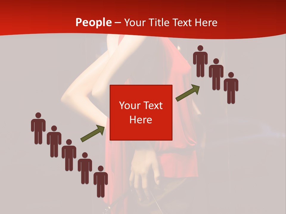 Shop Window Mannequins PowerPoint Template