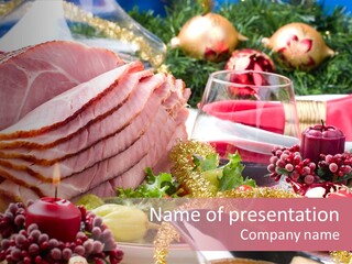 Christmas Dinner PowerPoint Template