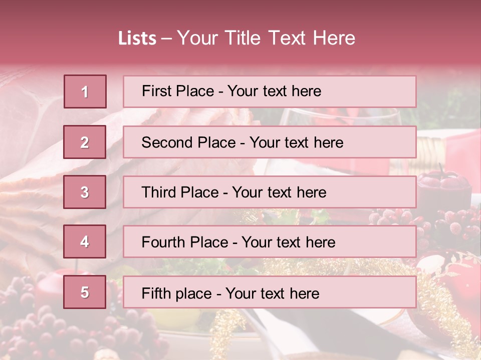 Christmas Dinner PowerPoint Template