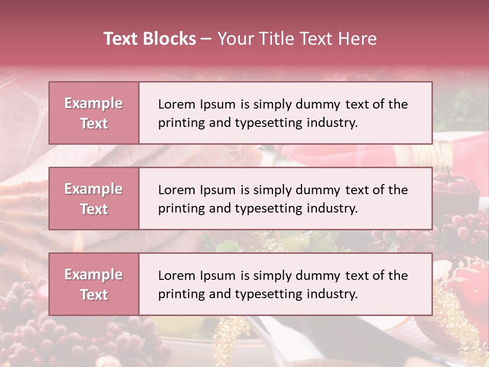 Christmas Dinner PowerPoint Template