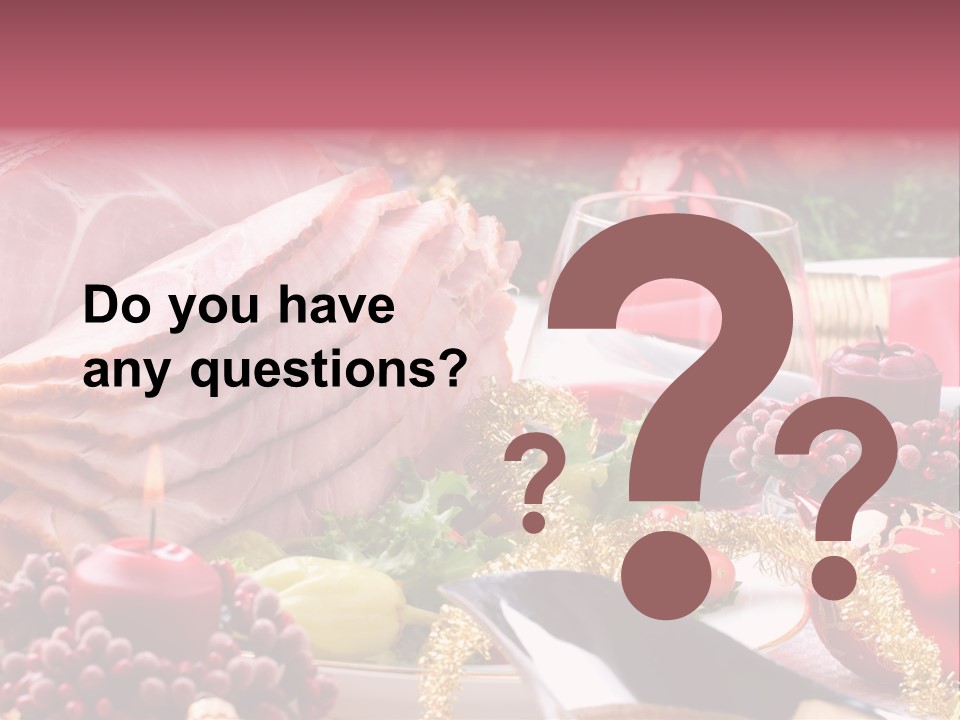 Christmas Dinner PowerPoint Template