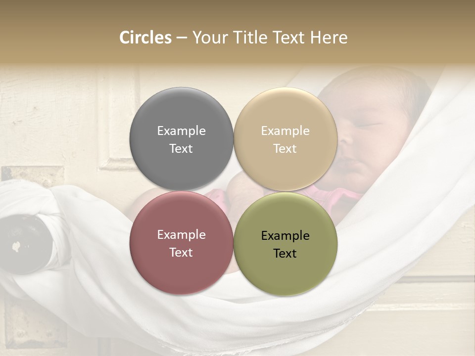 Newborn Baby Sleeping PowerPoint Template
