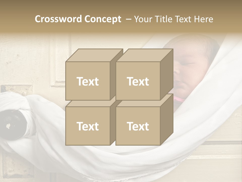 Newborn Baby Sleeping PowerPoint Template