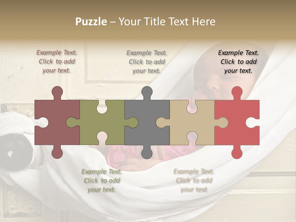 Newborn Baby Sleeping PowerPoint Template