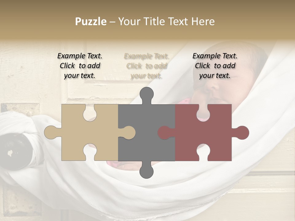 Newborn Baby Sleeping PowerPoint Template