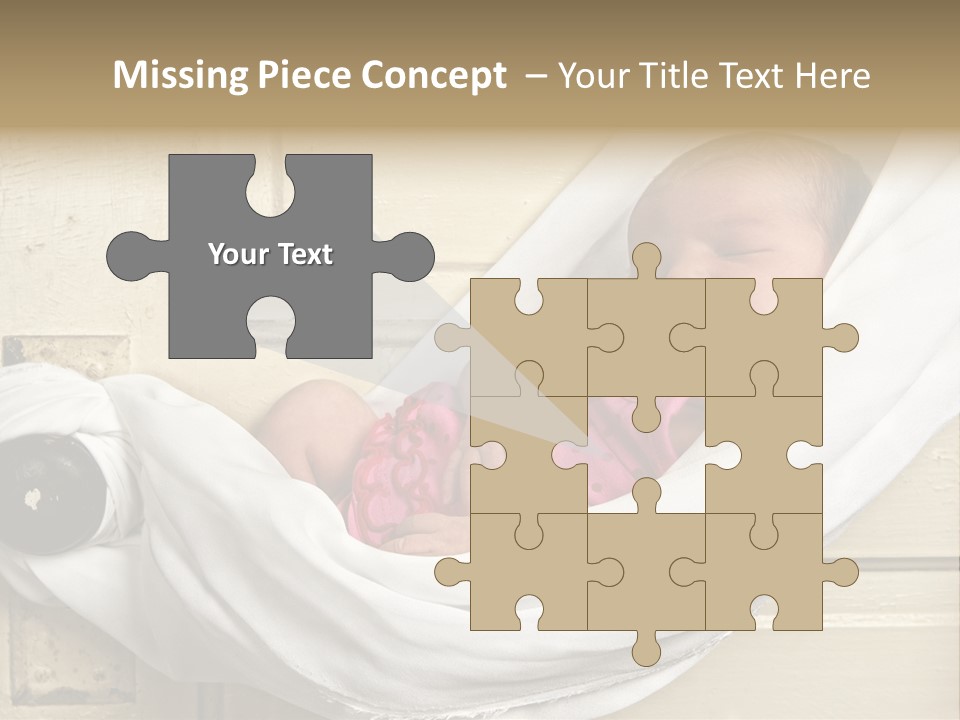 Newborn Baby Sleeping PowerPoint Template
