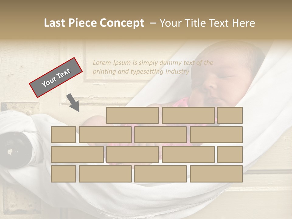 Newborn Baby Sleeping PowerPoint Template