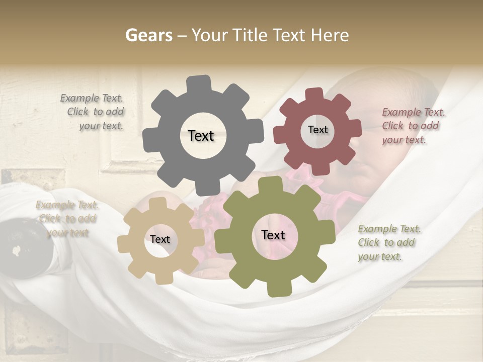 Newborn Baby Sleeping PowerPoint Template