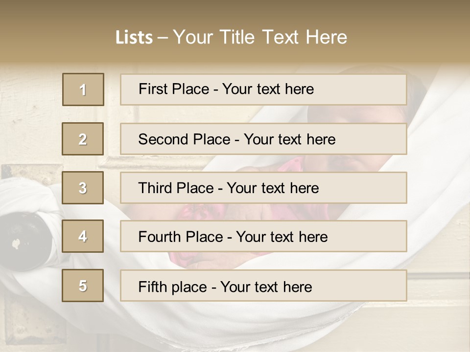 Newborn Baby Sleeping PowerPoint Template